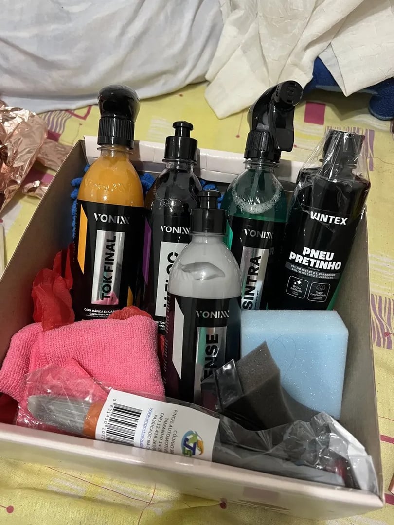 Kit Lavagem Shampoo Cera Tok Final Intense Sintra Fast Vonix