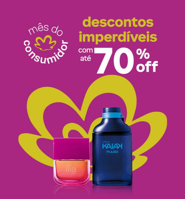 ÚLTIMO DIA PARA APROVEITAR ATÉ 70% DE DESCONTO NA NATURA