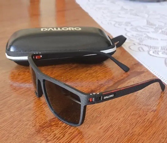 Óculos de Sol Dalloro Masculino Polarizado Proteção Uv400 Original Premium Preto