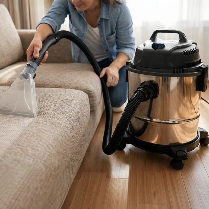 Aspirador De Pó E Água Inox Turbo 12 Litros 1200w Com Soprador E Bico Extratora Multiuso T...