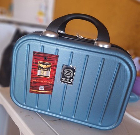 Frasqueira Necessarie de Viagens Chicago Santino c/ Organizador Interno - Azul