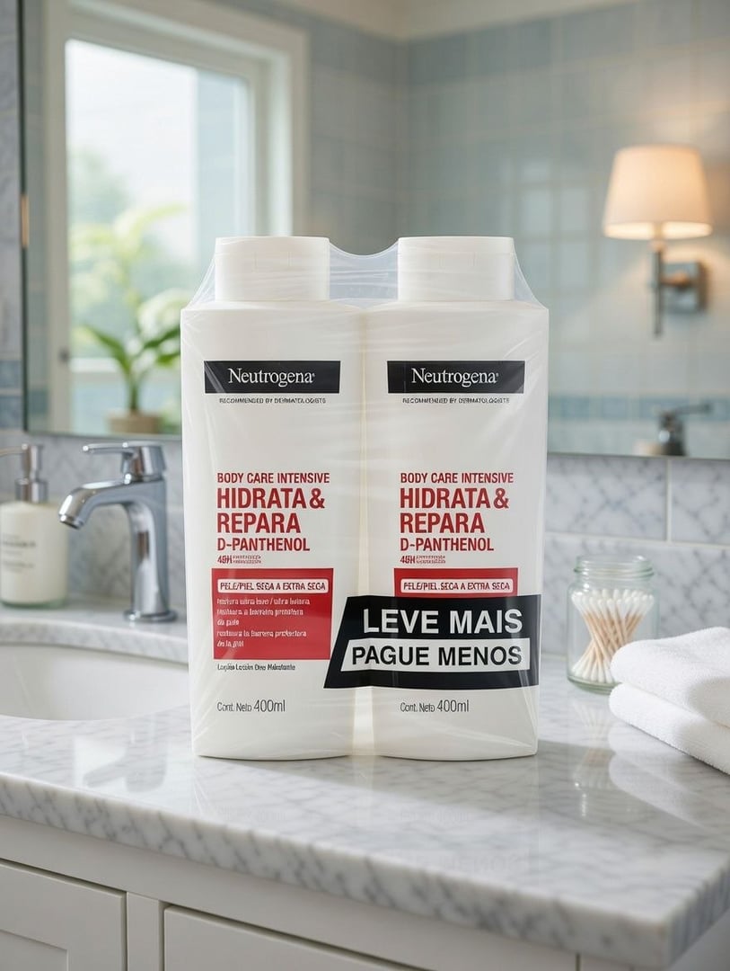 Neutrogena Hidratante Corporal Body Care Intensive Hidrata&Repara, Kit com 2 Unidades de 4...