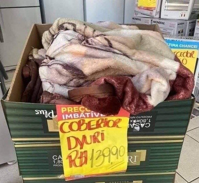 Cobertor Casal Jolitex Poliéster Dyuri Plus Modalva Marrom e Vinho