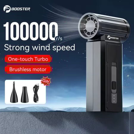 Mini Turbo Jet Fan Turbo Ventilador de ar poderoso 100,000 RPM Ventilador poderoso com ven...