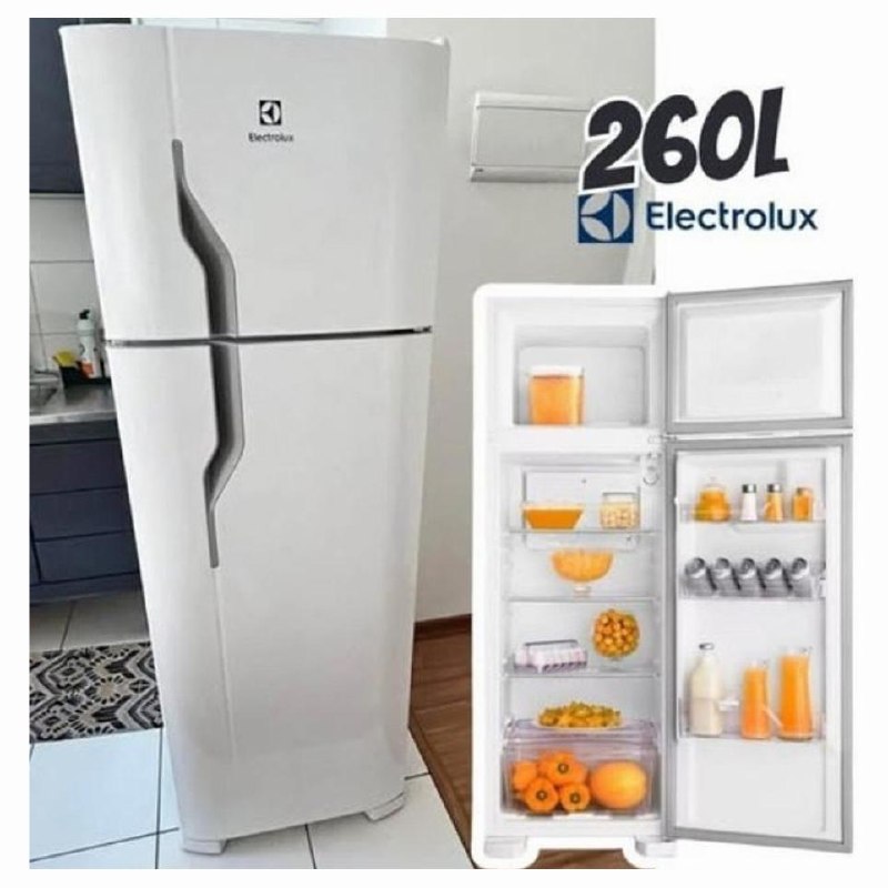 Geladeira Electrolux Cycle Defrost 260L Super Freezer Duplex Branca DC35A