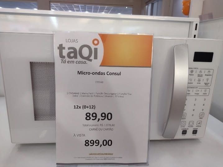 Micro-ondas Consul 32L Menu Fácil Receitas Pré-programadas Branco - 110v