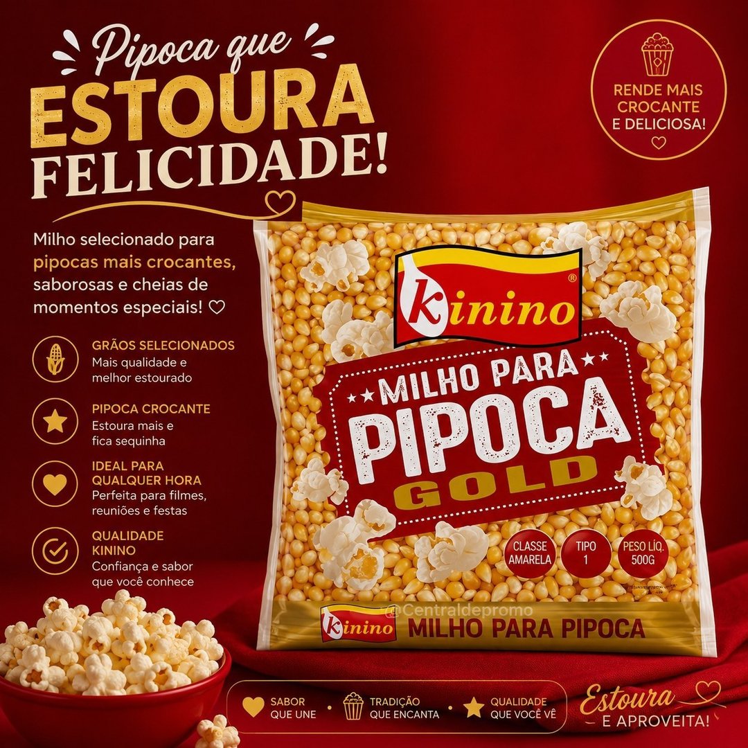 PIPOCA GOLD KININO 500G