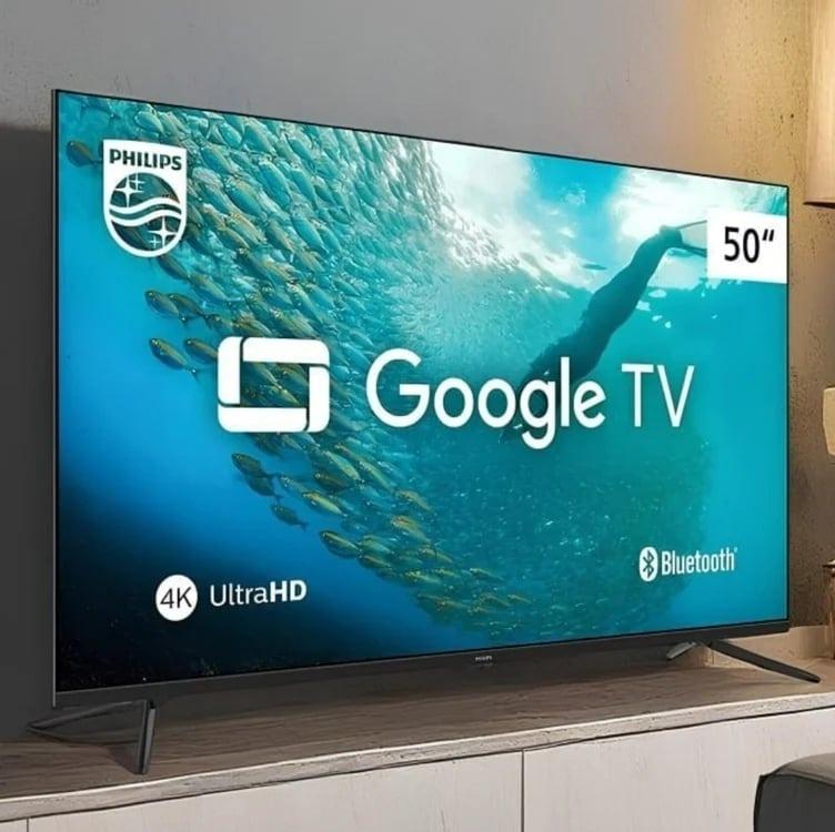 PHILIPS, Smart TV, 50'' 4K UHD, Google TV, Comando de Voz, HDR