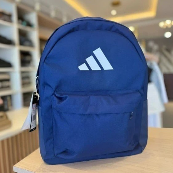 Mochila Classic 3 Bar Logo adidas Azul Liso