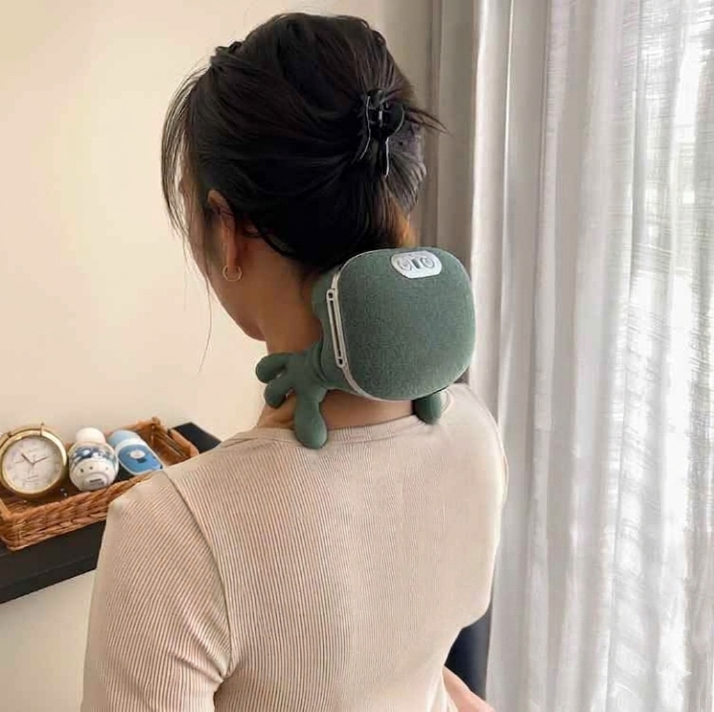 Massageador Pescoço Ombro Mãozinha 3D Elétrico Com Aquecimento Recarregável Maozinha Portátil Relaxante Corporal Compacto e Prático Usar em casa ou Trabalho Cervical - DOK MEDICAL SUPPLIES