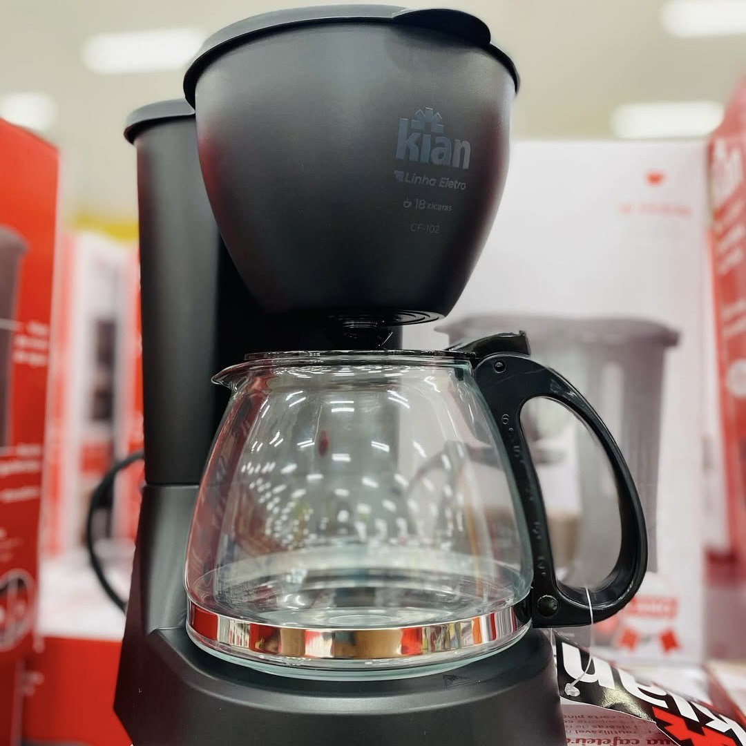 Cafeteira Elétrica Cf-102 Kian 18 Xícaras 650w Preto,