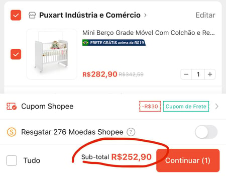 Mini Berço Grade Móvel Com Colchão e Regulagem de Altura