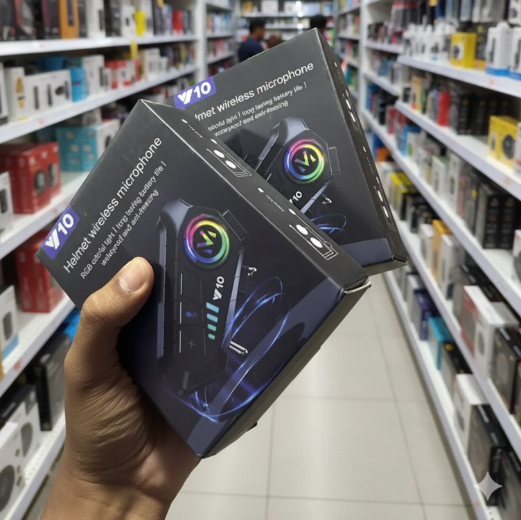 Fone De Ouvido Para Capacete Liggi Bluetooth Headset Rgb Sem Fio