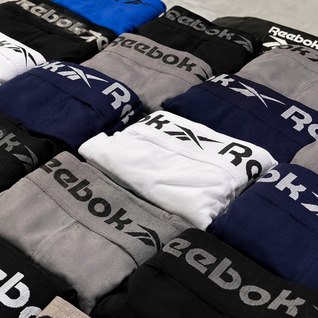Kit 6 Cuecas Boxer Reebok Microfibra Sem Costura Original