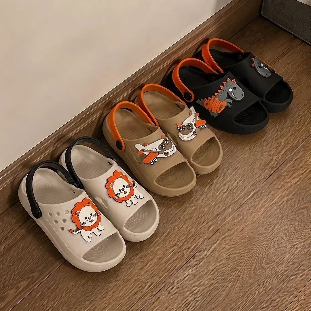 🤓Kit 3 Pares Papete Infantil Menino Nuvem Sandália Conforto