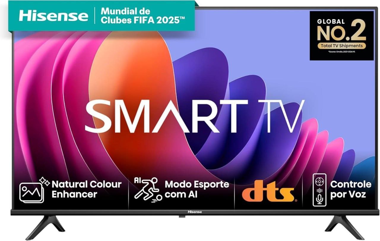 Hisense Smart Tv Fhd 40  Polegadas 40a4n Com Dts Virtual X Game E Sports Mode Controle Por...