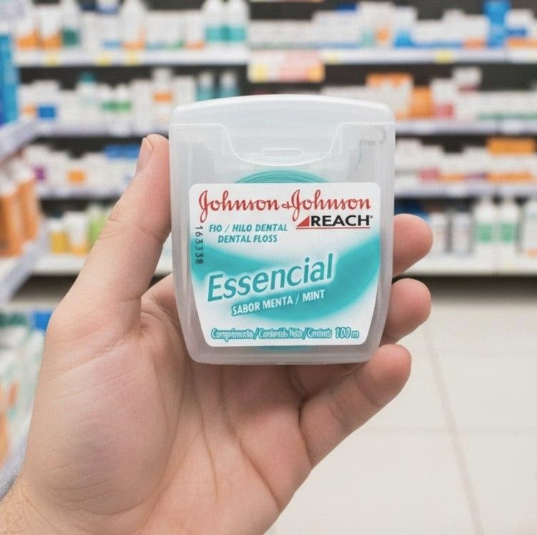Johnson's Reach Fio Dental Essencial Menta, 100m