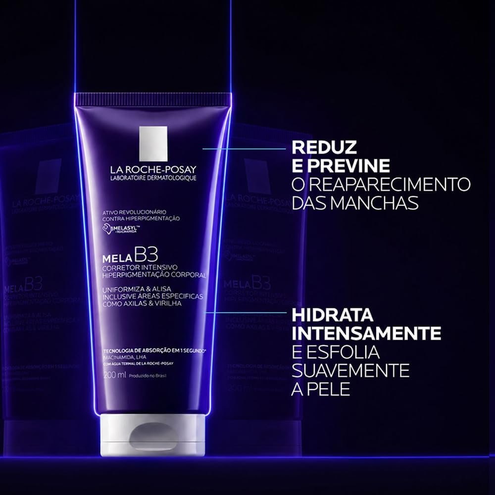 Mela B3 Loção Hidratante Antimanchas Corporal e Áreas Sensíveis 200ml