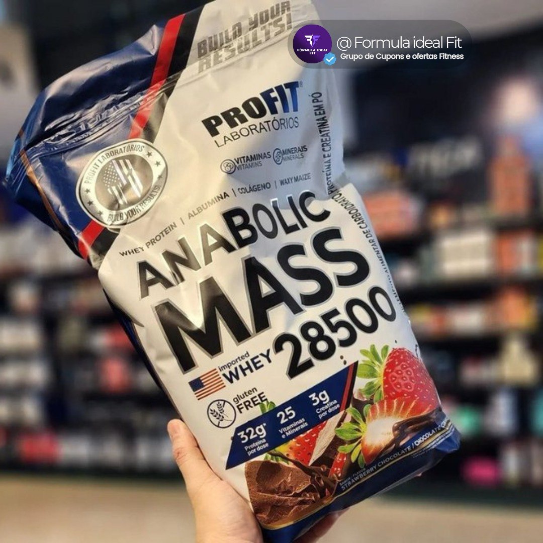 Hipercalórico Anabolic Mass 28500 3kg Profit Labs