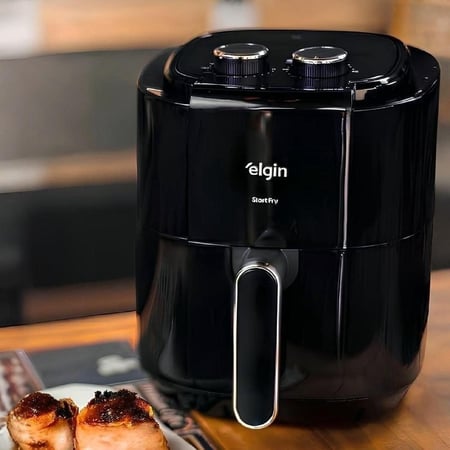 Fritadeira Air Fryer Elgin Facilita Fry 3,5 Litros Potência 1400w Cor Preta