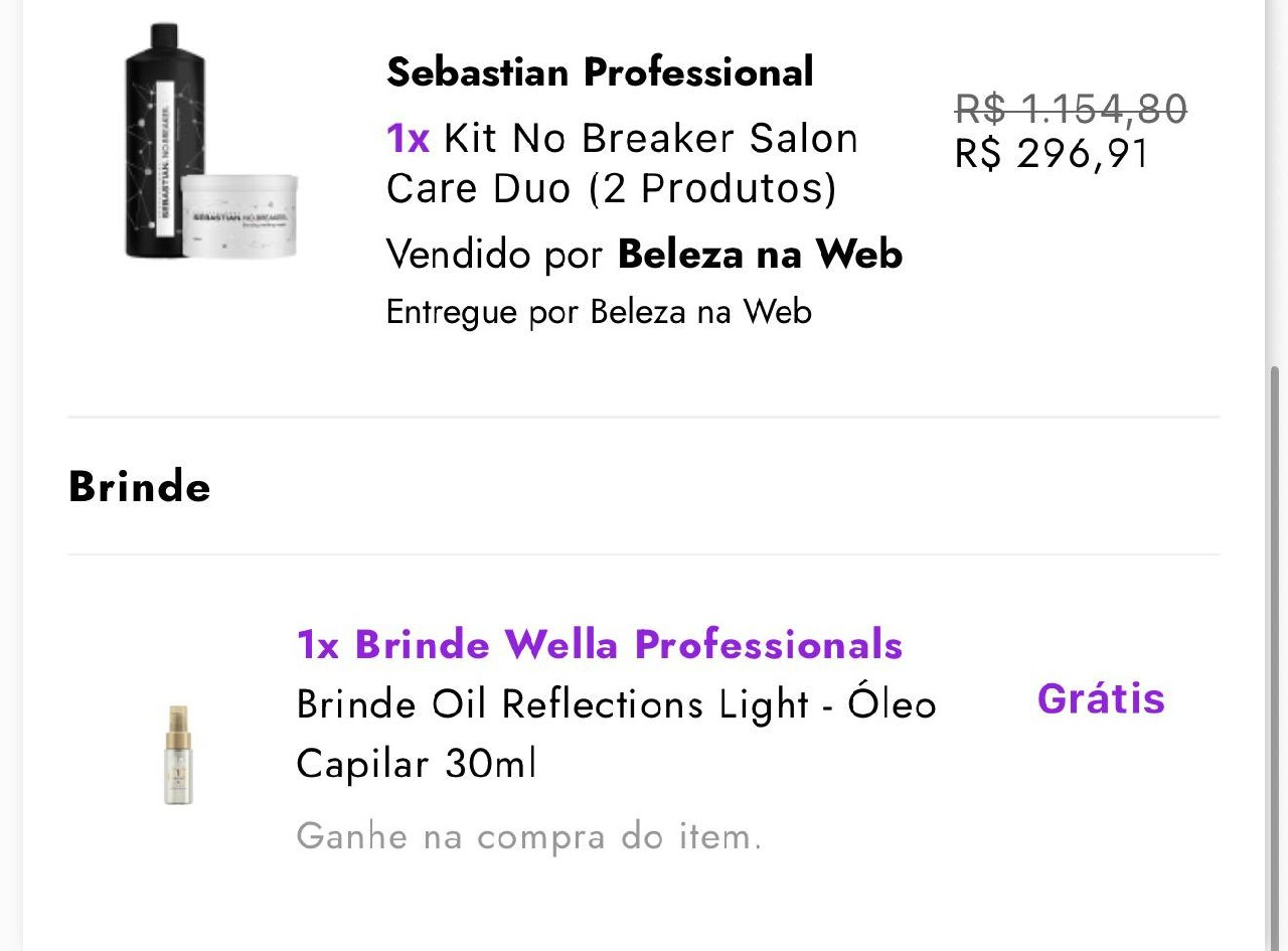 Kit Sebastian Professional No Breaker Salon Care Duo (2 Produtos)