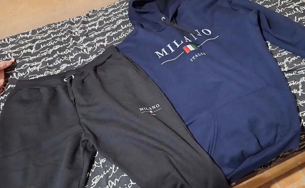 Conjunto Moletom Blusa Frio Calça Milanoitaly Abrigo Inverno