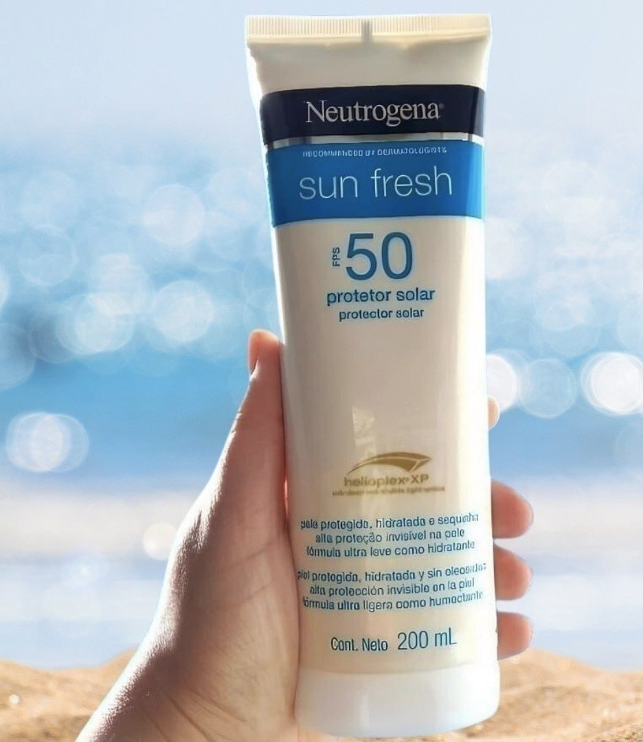 Neutrogena Sun Fresh Protetor Solar Corporal, FPS 50, 200ml