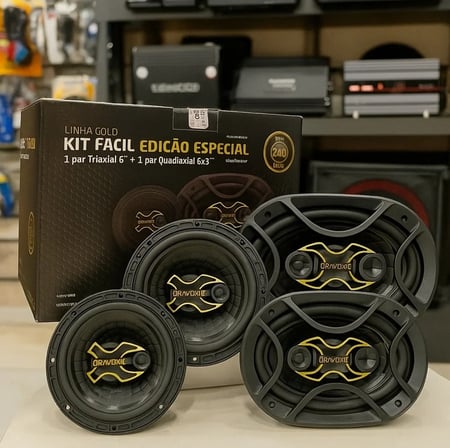 Kit Fácil Bravox Alto Falante 6x9 + 6 240w Rms Linha Gold
