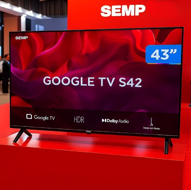 Smart TV 43" Full HD LED Semp GoogleTV 2025 HDMI Bluetooth USB Comandos de voz