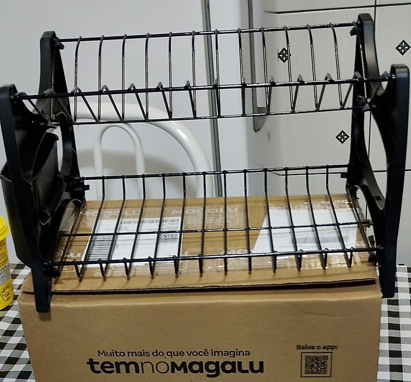 Escorredor De Louca Cozinha 13 Pratos Copo Duplo 2 Andares Porta Talheres