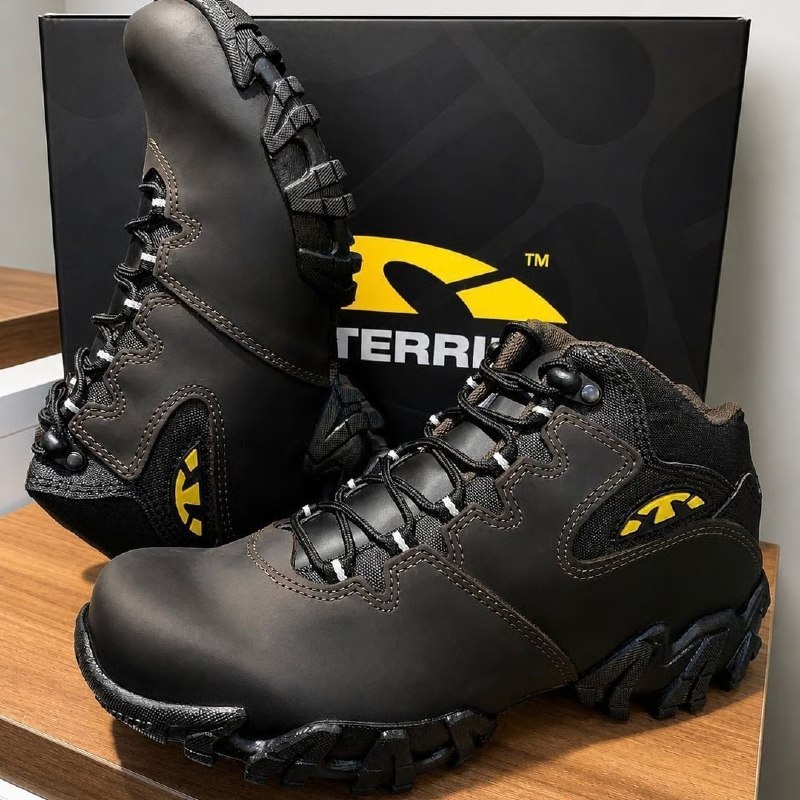 Bota Bull Terrier Bruce Couro Resistence Masculina Preto - Num. 38 ao 44