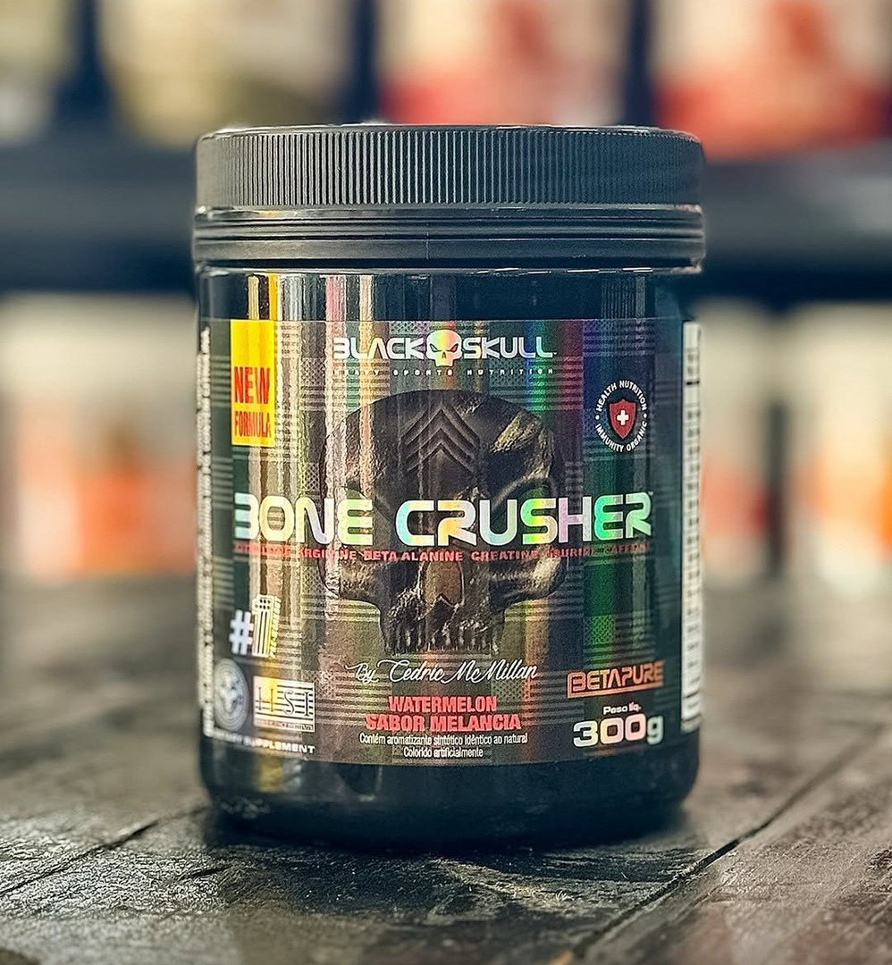 Pré Treino Bone Crusher 300g Black Skull