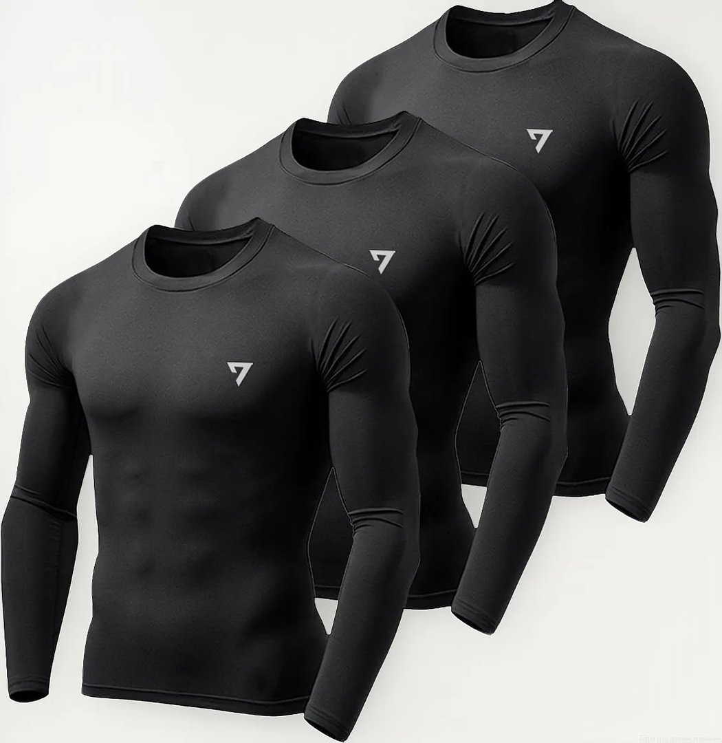 Kit 3 Camisetas Térmicas Masculina Segunda Pele Camisa Uv50-