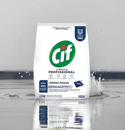 🤓LIMPADOR EM PO LIMPEZA PESADA 2,4KG CIF (64347284)