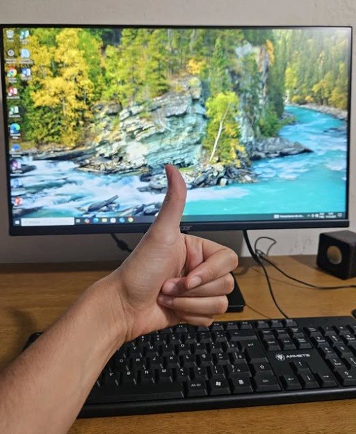 Monitor Acer Led Mk241y Flt, 23,8 Full Hd, Zero Frame, 100hz Preto 127/220v