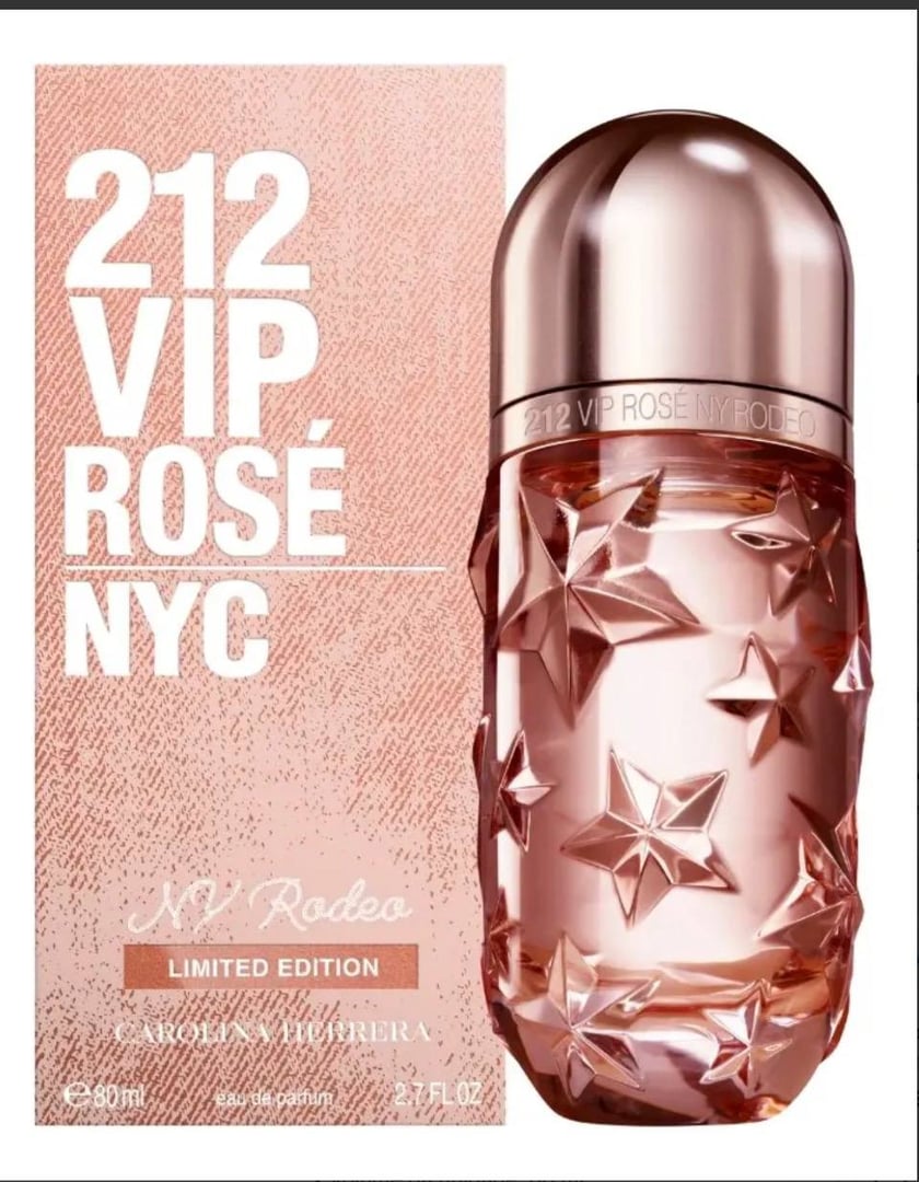 Perfume Feminino 212 Vip Rosé Ny Rodeo Carolina Herrera Eau De Parfum 80ml - Floral Frutad...