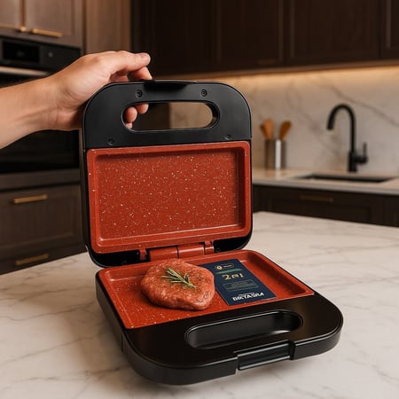 Sanduicheira e Grill Britânia BGR16 2 em 1 Redstone 750W 127V