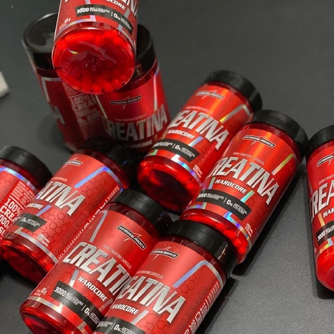 Creatina Hardcore 100% Pura 120 Capsulas Energia E Força - Integralmedica Sem Sabor