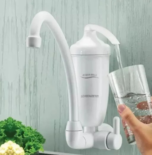 Filtro Purificador Água C/ Torneira Lorenzetti Acqua Bella Cor Branco