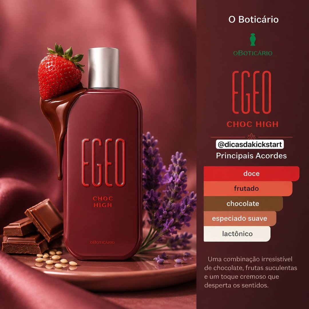 Egeo Choc High Colônia O Boticario 90ml