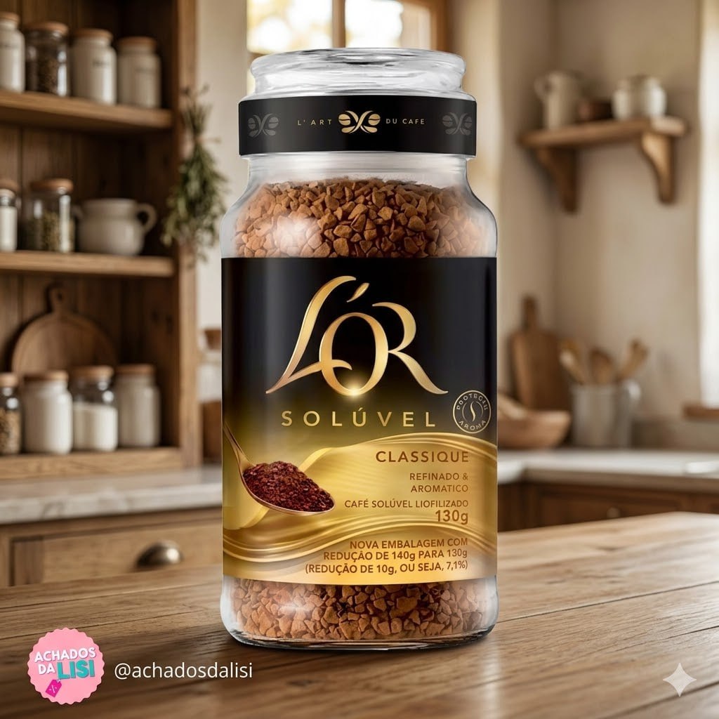 L'OR, Café Solúvel Classique Pote de Vidro 130g