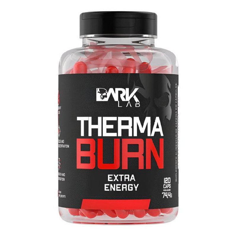 Termogênico Therma Burn 210mg De Cafeína 120 Caps Dark Lab Sabor Sem Sabor