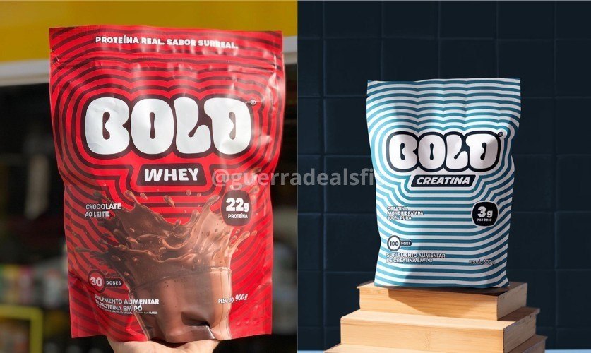 Bold Whey Chocolate ao Leite 900 g + Creatina 300g