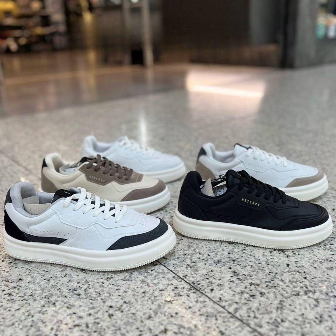 Tênis Reserva Masculino Casual Cano Baixo Antiderrapante