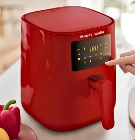 Fritadeira Digital Philips Walita 4,1l Vermelha Ri9252 Cor Vermelho