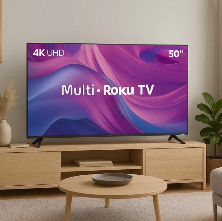 Smart TV 50" Roku Multi 4K Compatível com Alexa e Google Home - TL059M