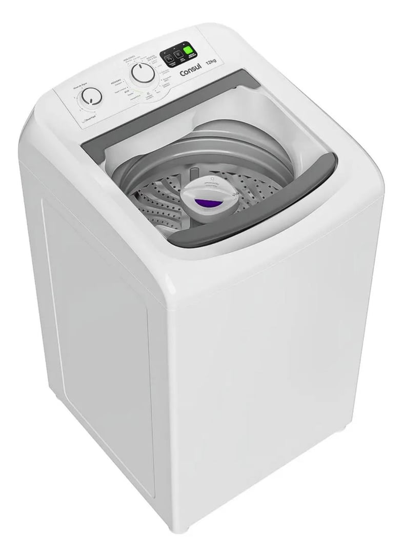 Máquina De Lavar Branca Consul 12kg Com Dosagem Econômica E Cor Branco 110v