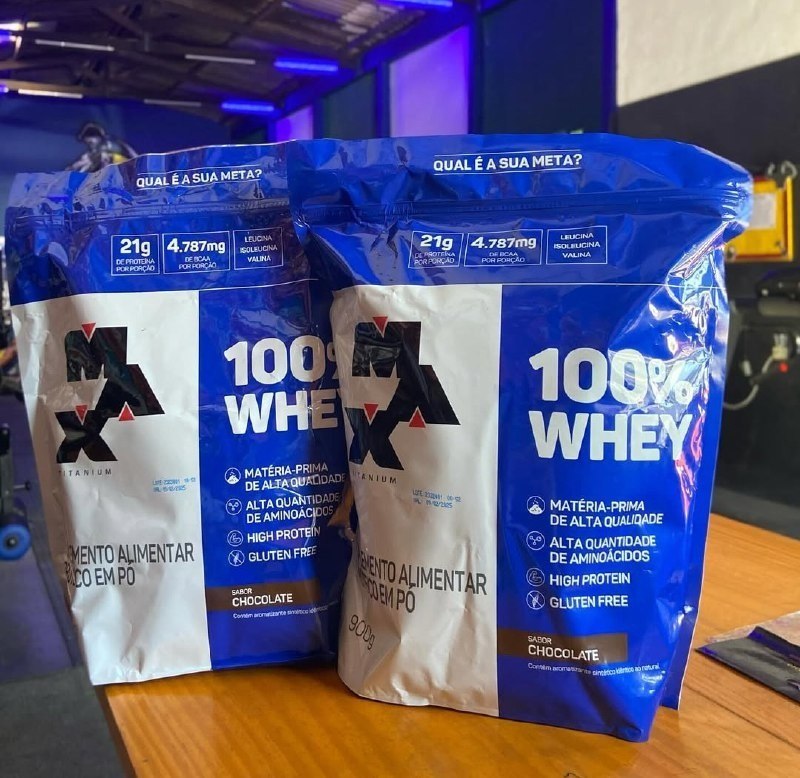 100% Whey Refil (900g) - Cookies and Cream - Max Titanium, Max Titanium