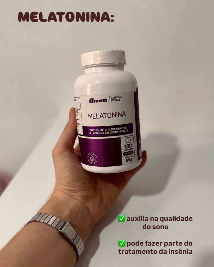 Melatonina (0.21mg) 100 Cáps. Growth Supplements