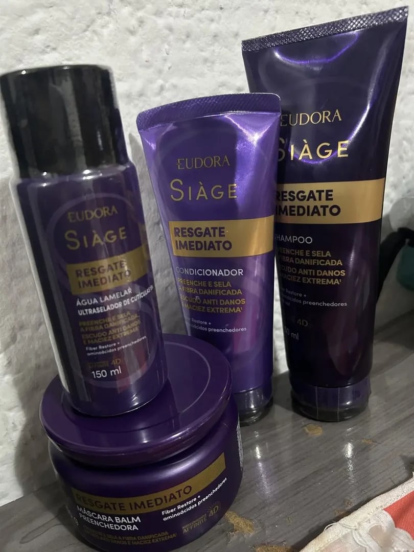 Kit Eudora Siàge Resgate Imediato Completo 4 Itens